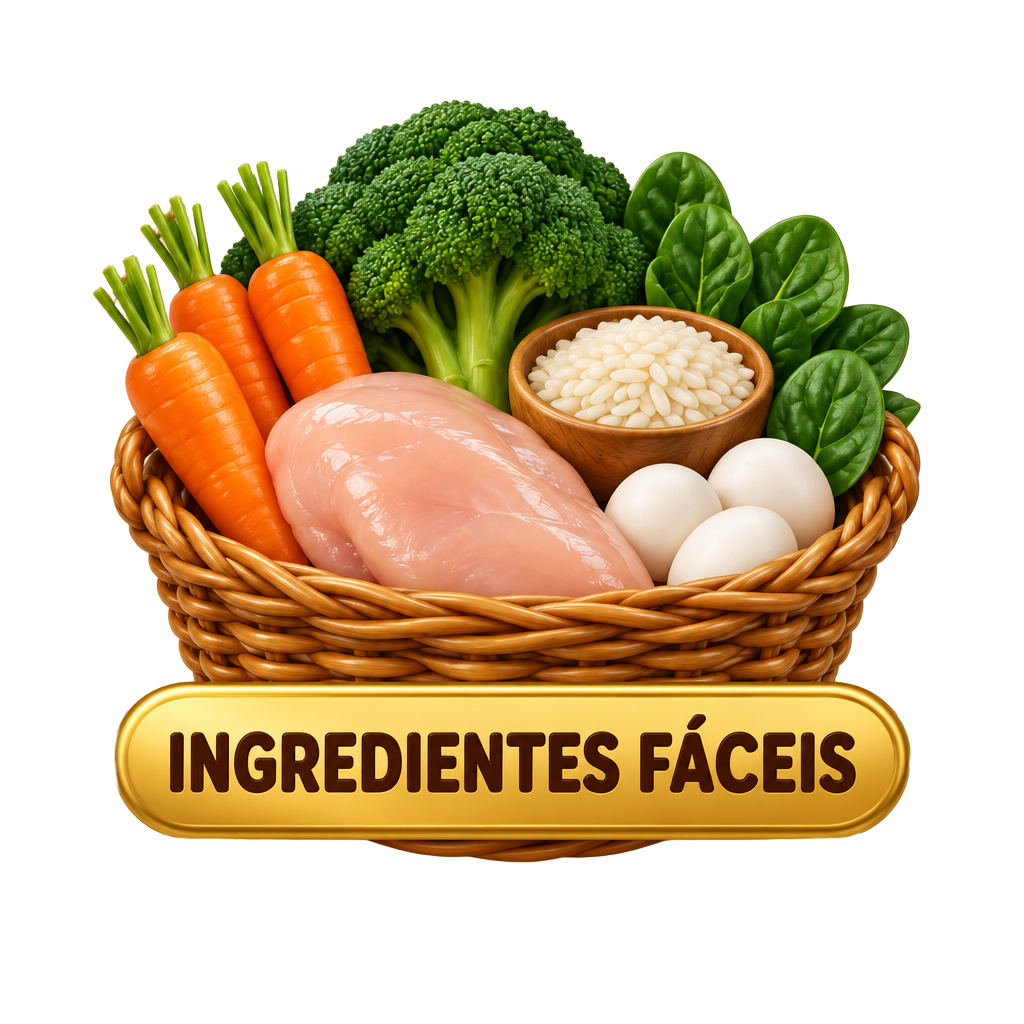 Ingredientes fáceis, de qualquer mercado